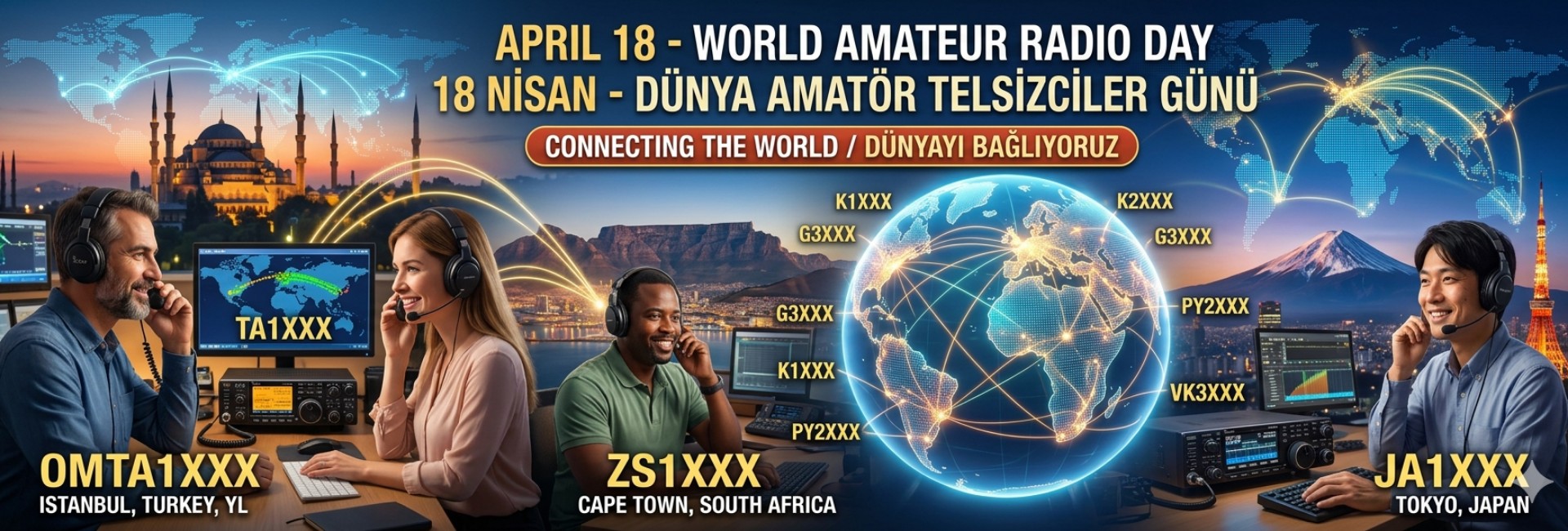 TC18WARD - TRAC Genel Merkezinden 18 NİSAN DÜNYA AMATÖR RADYO GÜNÜ Özel Etkinliği
