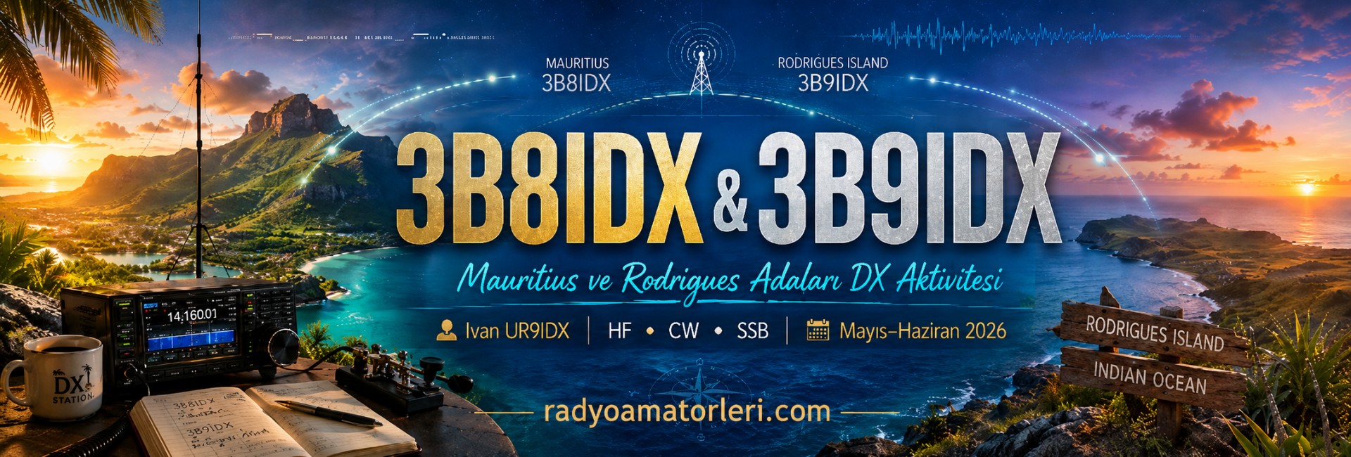 3B8IDX 3B9IDX FT8 yine oyun dışı CW ve SSB