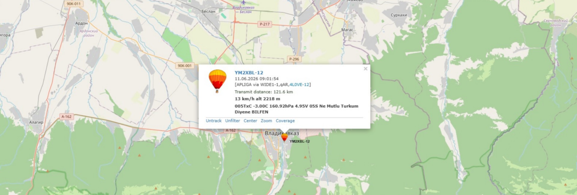 Bilfen Okulları - YM2XBL-12 Pico Balon Çalışması 